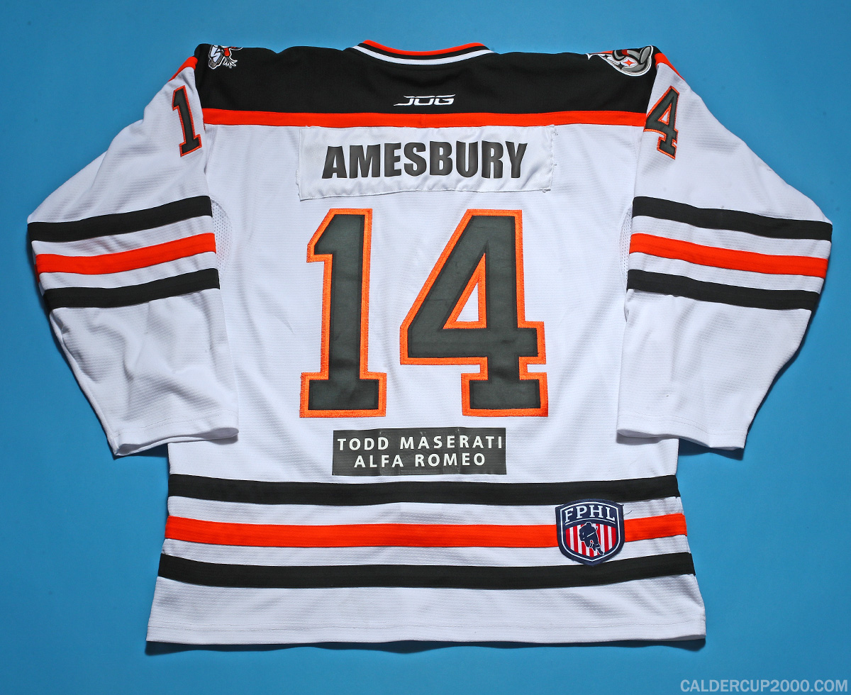 2022-2023 game worn Daniel Amesbury Danbury Hat Tricks jersey