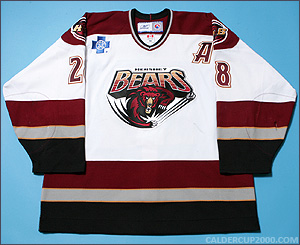 2005-2006 game worn Lawrence Nycholat Hershey Bears jersey