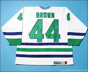 1991-1992 game worn Rob Brown Hartford Whalers jersey