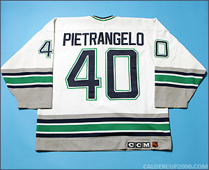 1992-1993 game worn Frank Pietrangelo Hartford Whalers jersey