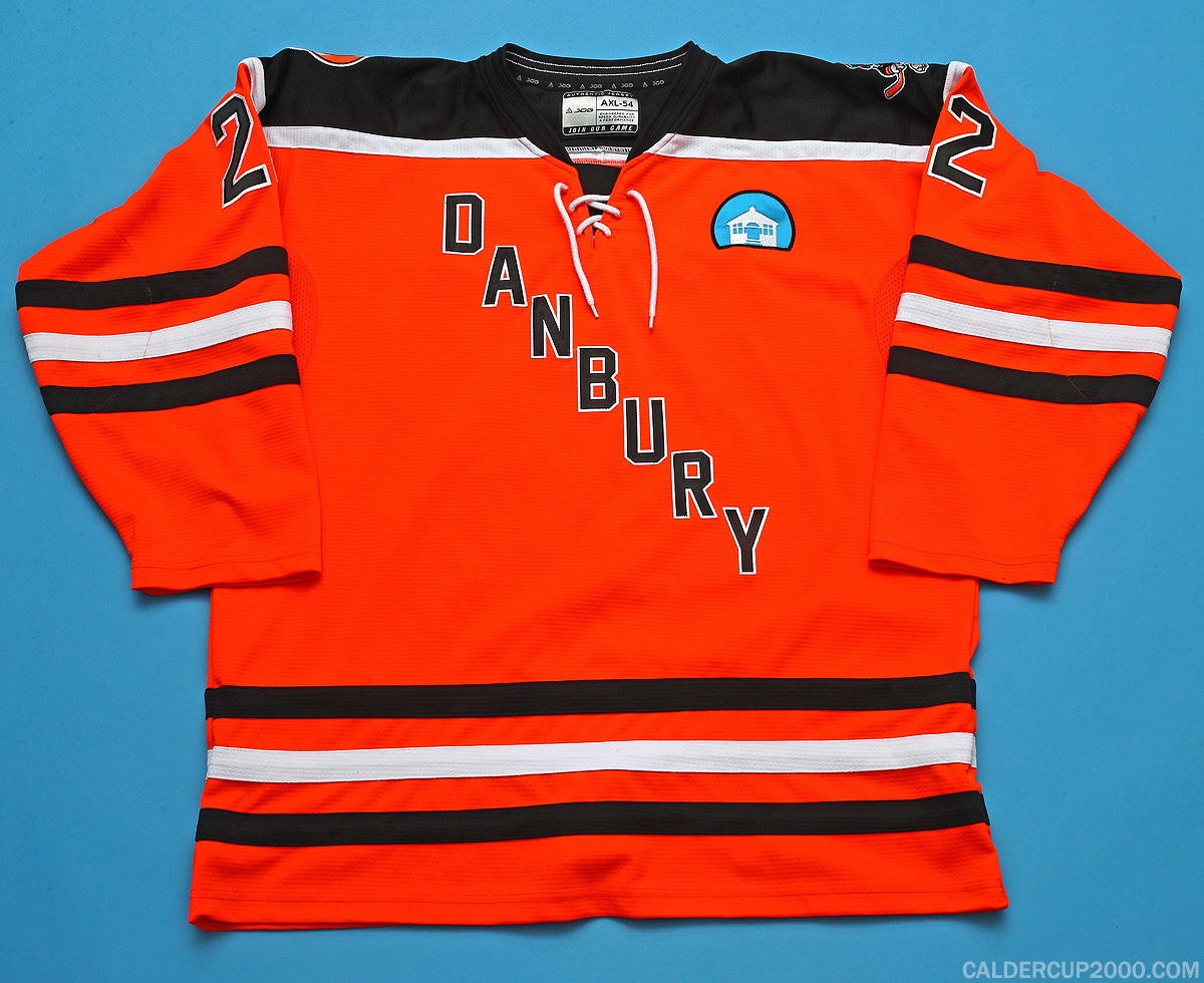 2023-2024 game worn Daniel McKitrick Danbury Hat Tricks jersey