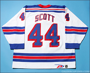 2000-2001 game worn Richard Scott New York Rangers jersey