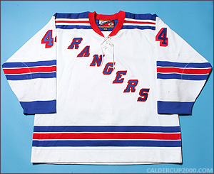 2000-2001 game worn Richard Scott New York Rangers jersey