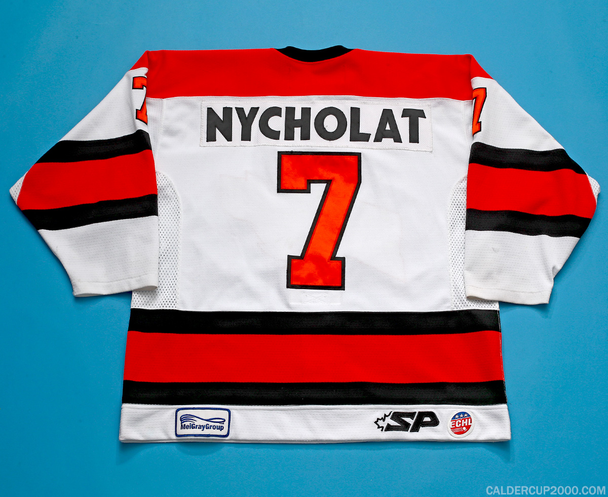2012-2013 game worn Daniel Nycholat Fort Wayne Komets jersey