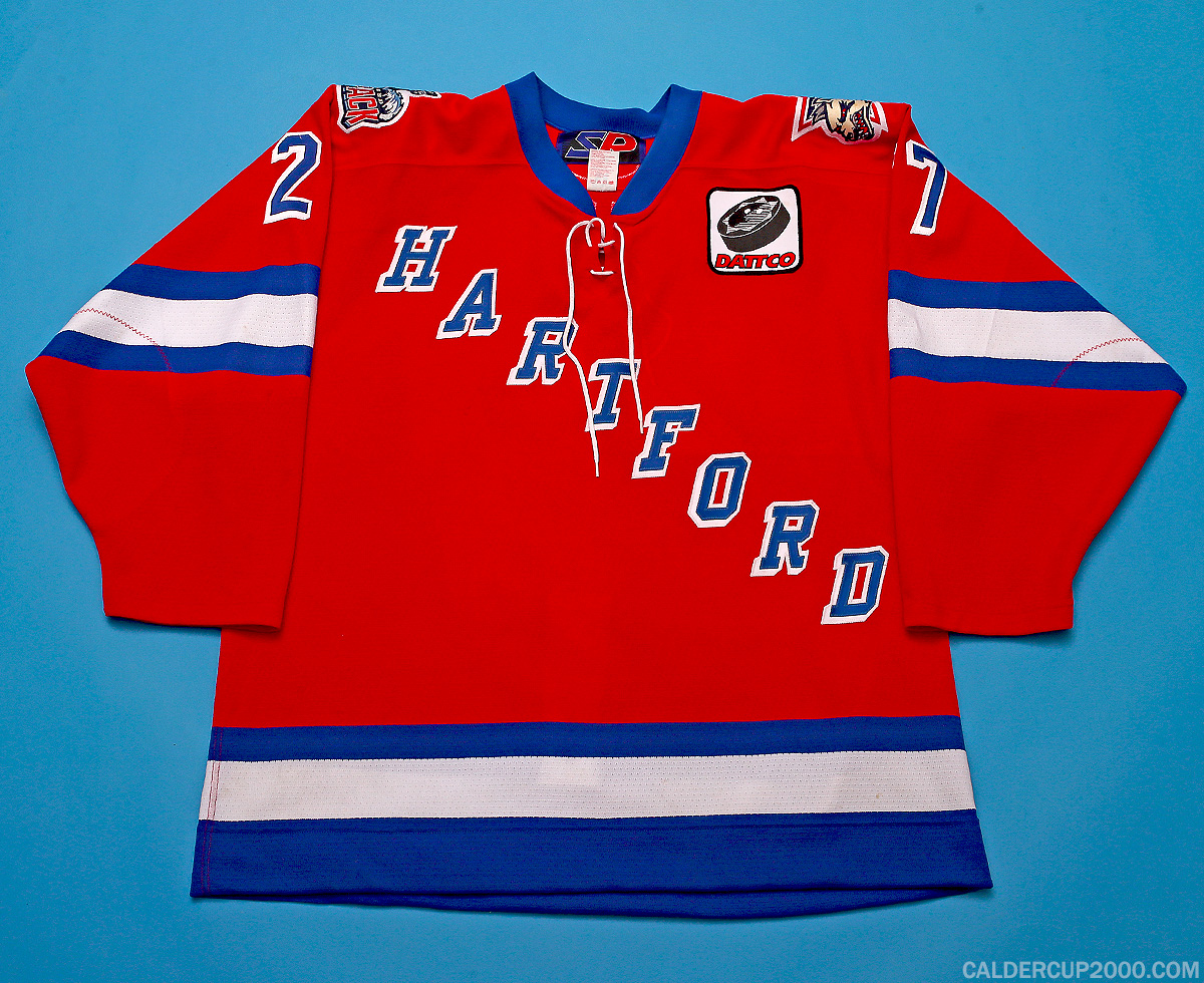 2000-2001 game worn Jason Dawe Hartford Wolf Pack jersey