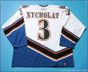 2005-2006 game worn Lawrence Nycholat Washington Capitals jersey
